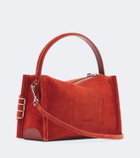 JW Anderson Loafer Small suede top-handle bag