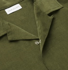 John Elliott - Camp-Collar Cotton-Corduroy Shirt - Green