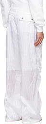 AMIRI White Baggy Trousers