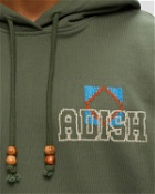 Adish Kharaz Logo Hooded Sweatshirt Green - Mens - Hoodies