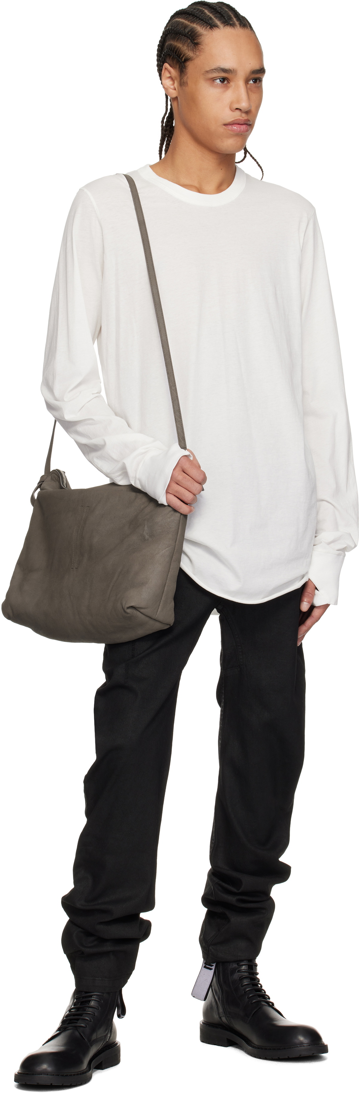 11 by Boris Bidjan Saberi White LS1C T-shirt