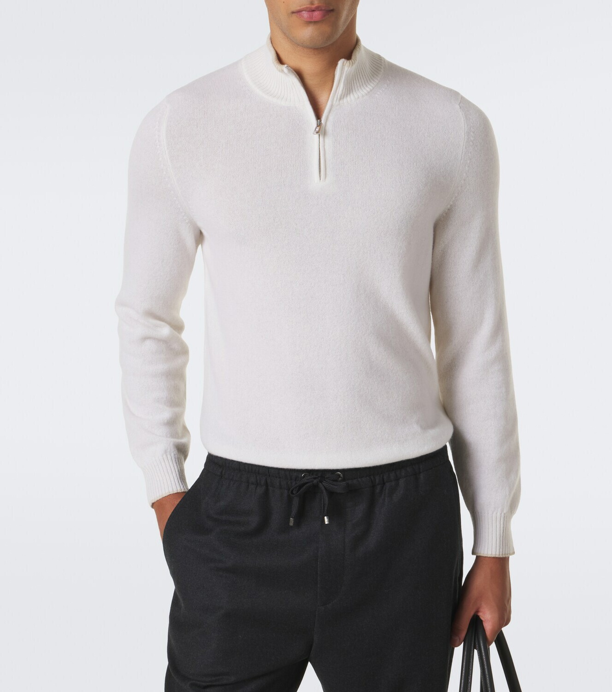 Fedeli Cashmere half-zip sweater