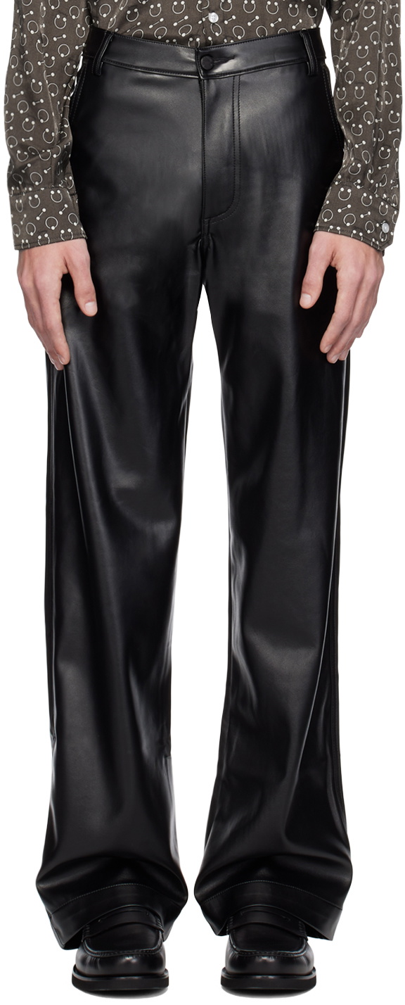 FAUX LEATHER TROUSERS