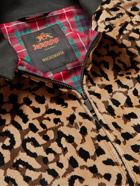 Baracuta - Wacko Maria Leopard-Print Brushed-Cotton Harrington Jacket - Brown