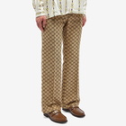 Gucci Men's GG Jacquard Aria Pant in Camel