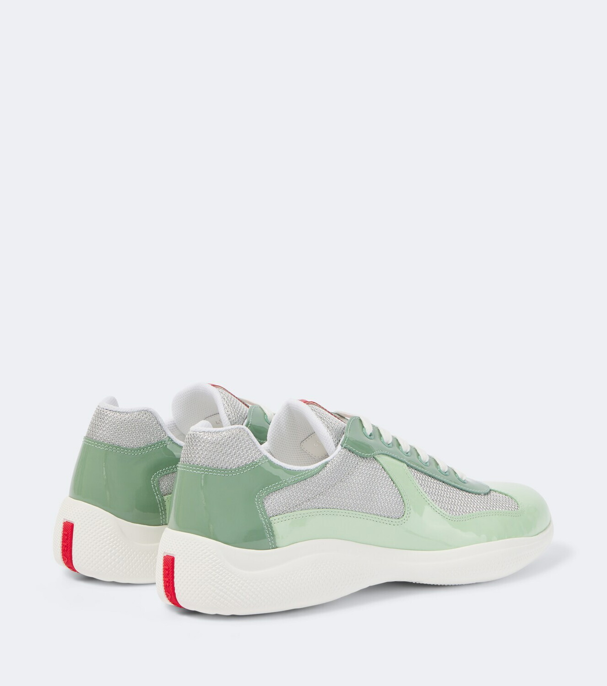 Prada Prada America's Cup leather-trimmed sneakers