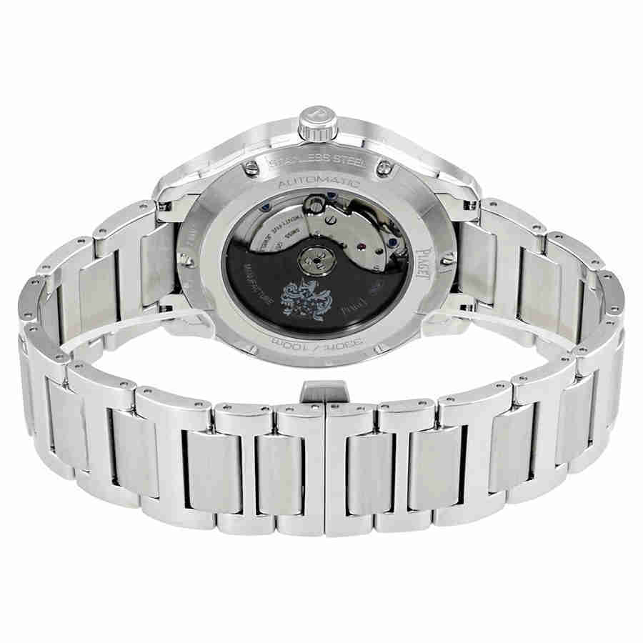 Piaget Polo S Automatic Grey Guilloche Dial Mens Watch G0A41003