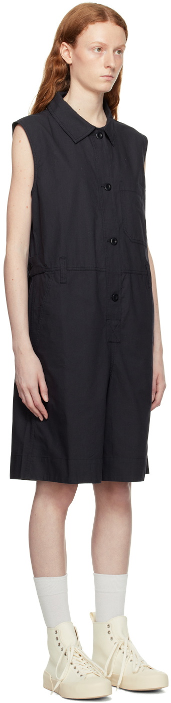 Margaret Howell Black Summer Jumpsuit