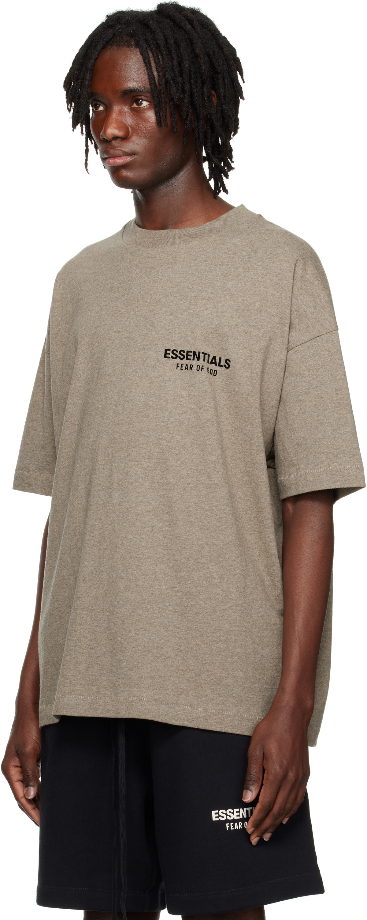 Fear of God ESSENTIALS Gray Classic Short Sleeve T-shirt Fear Of God ...
