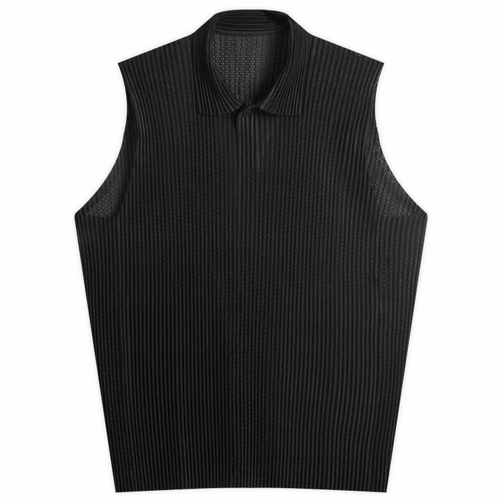 Photo: Homme Plissé Issey Miyake Men's Pleated Mesh Vest in Black