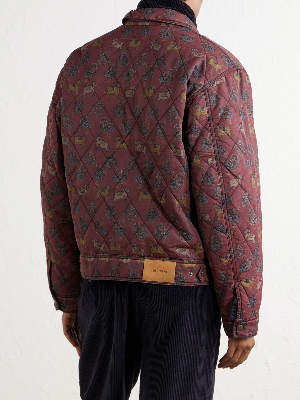 Aimé Leon Dore - Printed Quilted Shell Jacket - Red
