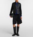 Moncler Down-paneled virgin wool cardigan