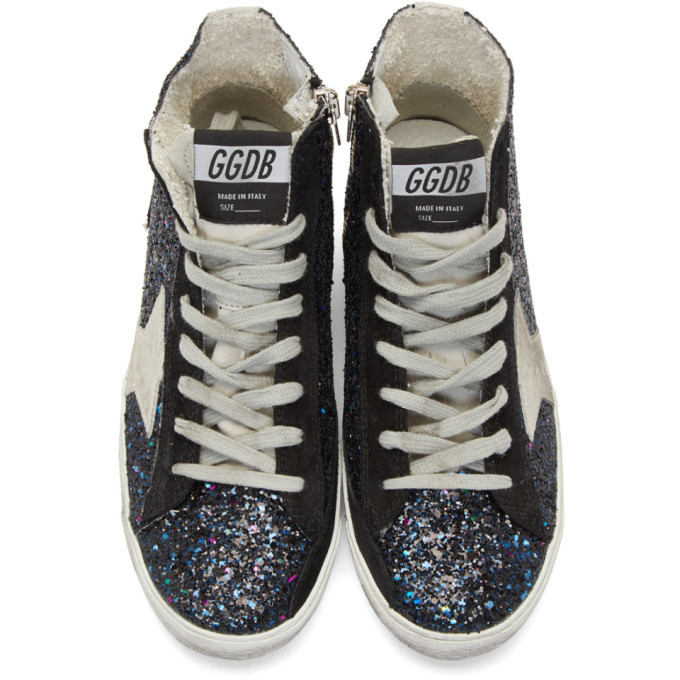 francy golden goose black star glitter