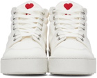 AMI Alexandre Mattiussi White Ami De Coeur High Sneakers