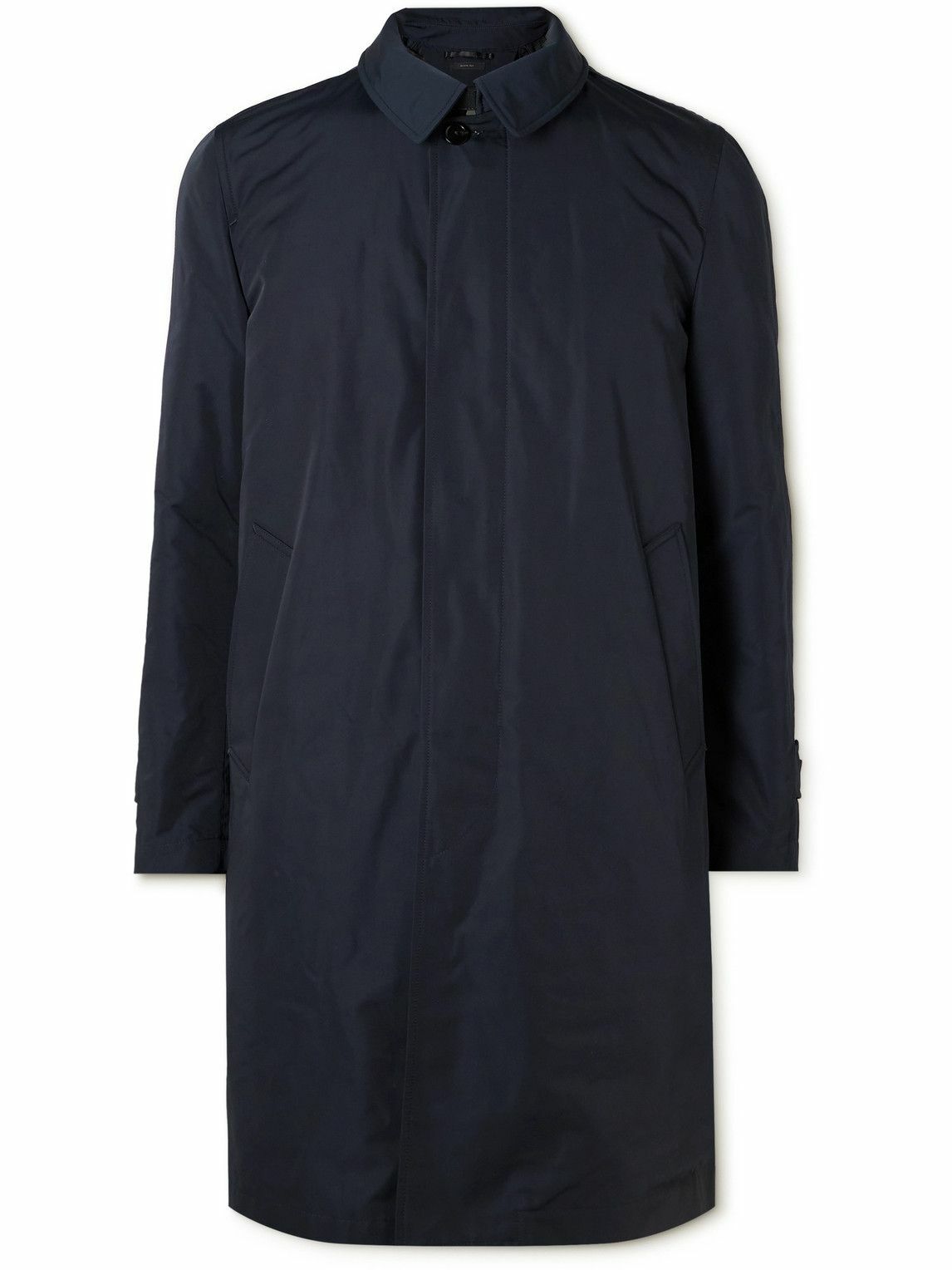 TOM FORD - Faille Coat with Detachable Quilted Down Liner - Blue TOM FORD