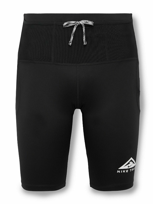 Photo: Nike Running - Lava Loops Mesh-Panelled Dri-FIT Compression Shorts - Black
