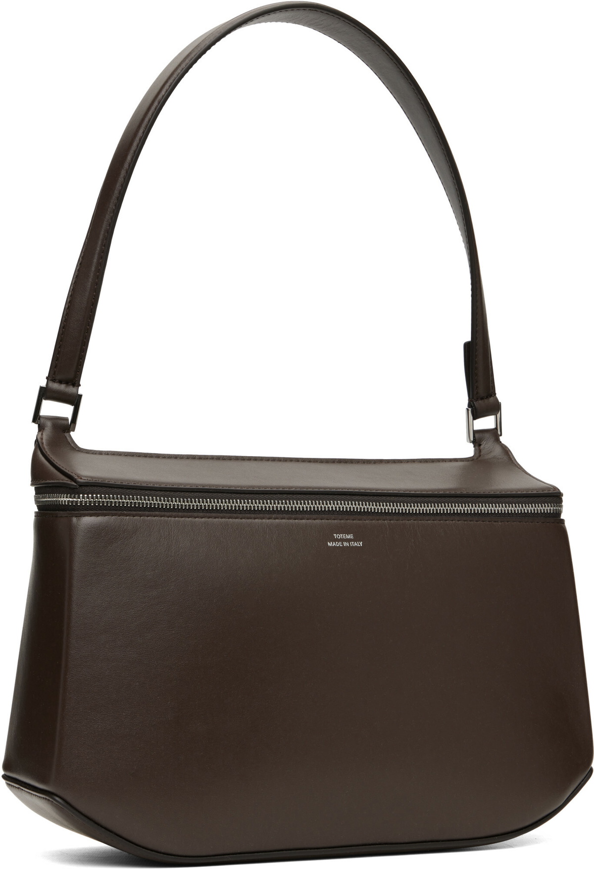 TOTEME Brown Clip Leather Shoulder Bag