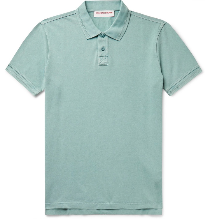 Photo: Orlebar Brown - Jarrett Cotton-Piqué Polo Shirt - Green