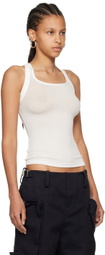 Fax Copy Express White 'The High Halter' Tank Top