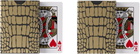 L'OBJET Black Crocodile Playing Cards & Case Set