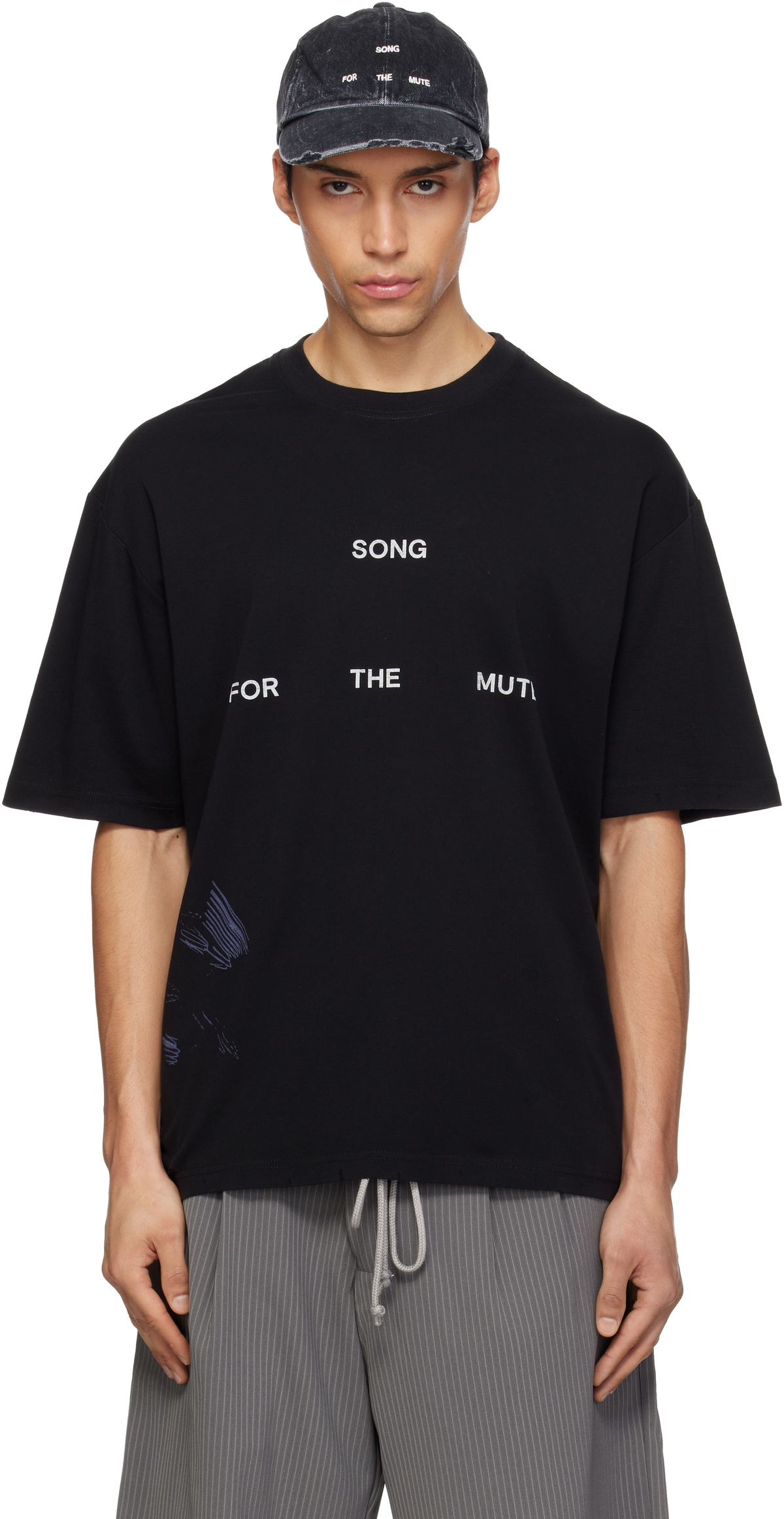 Song for the Mute Black Logo Oversized T-shirt