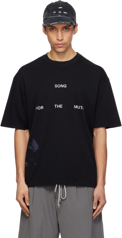 Photo: Song for the Mute Black Logo Oversized T-shirt