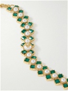 Casablanca - Gold-Plated, Faux Pearl and Crystal Bracelet