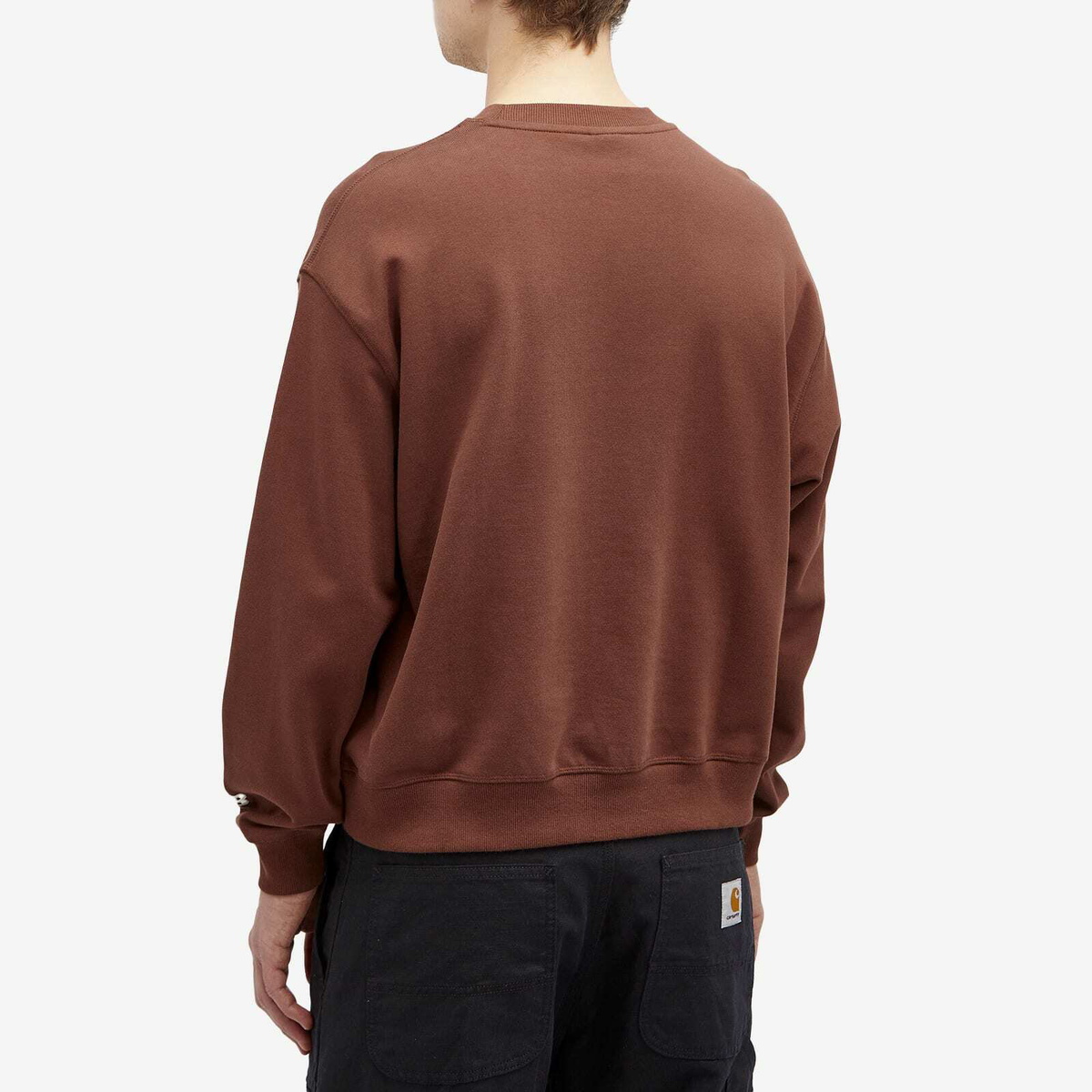 New Balance Men's Varsity Oversized Crewneck Sweat in Rich