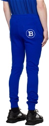 Balmain Blue Ribbed Sweatpants
