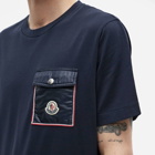 Moncler Men's Maya Pocket Logo T-Shirt in Navy