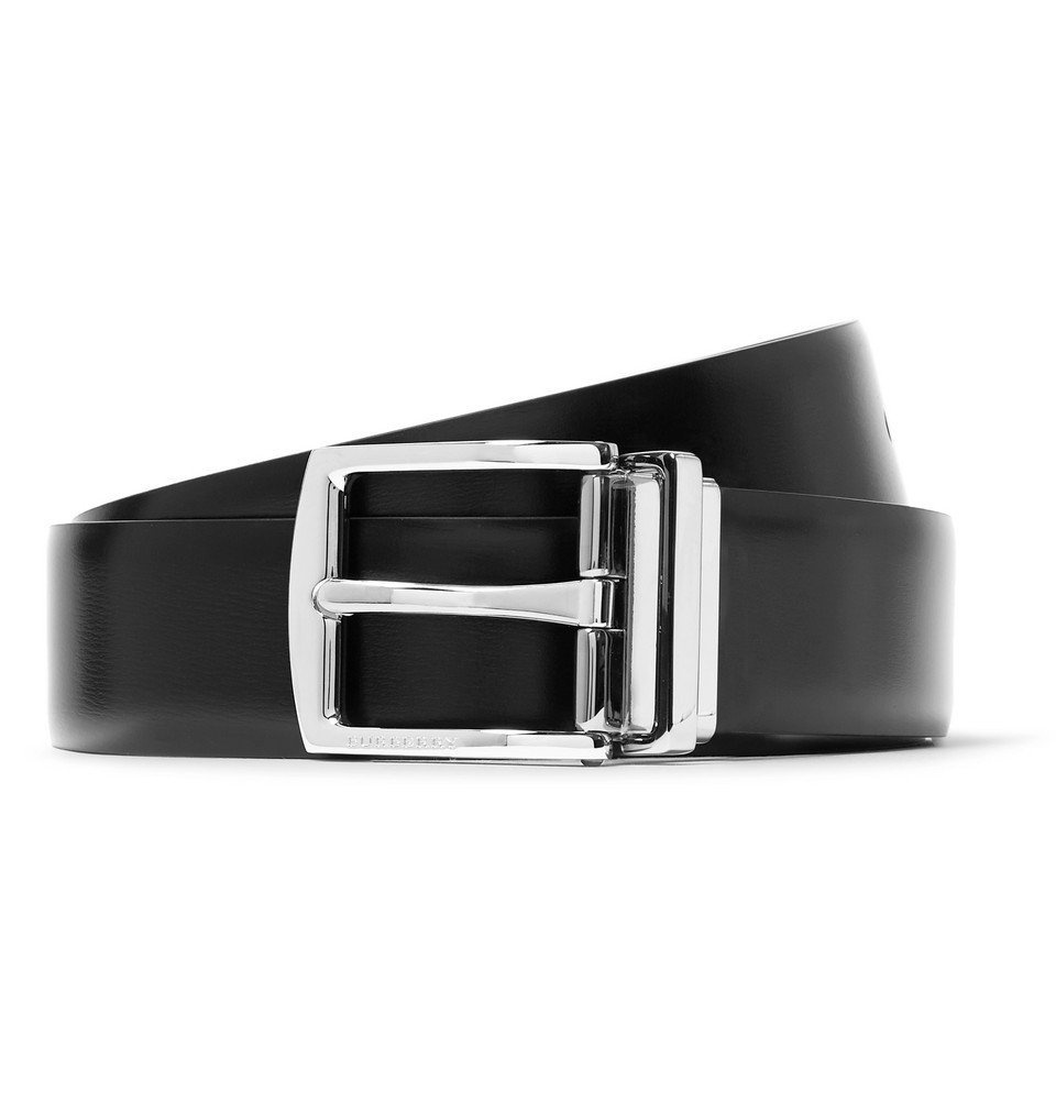 Leather belt Burberry Black size 90 cm in Leather - 29971750