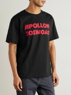 Valentino Garavani - Printed Cotton-Jersey T-Shirt - Black