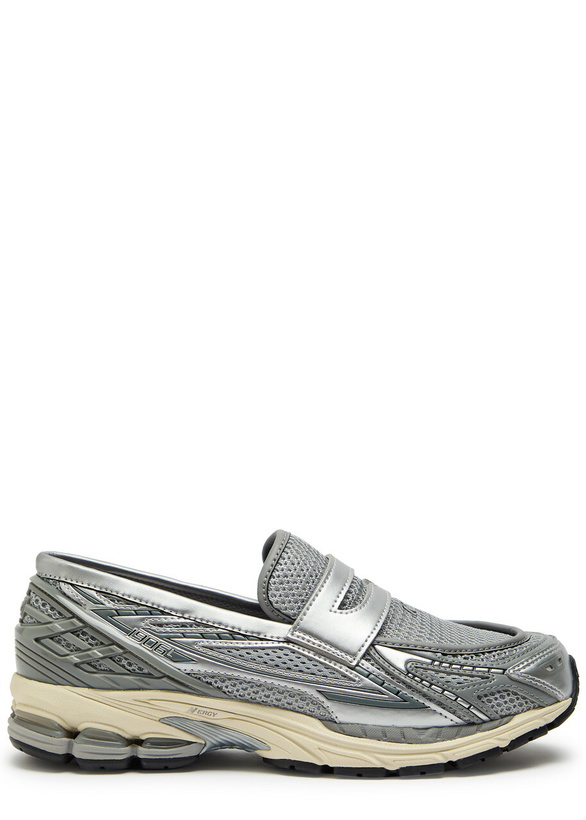 Photo: New Balance 1906L Panelled Mesh Loafers Silver