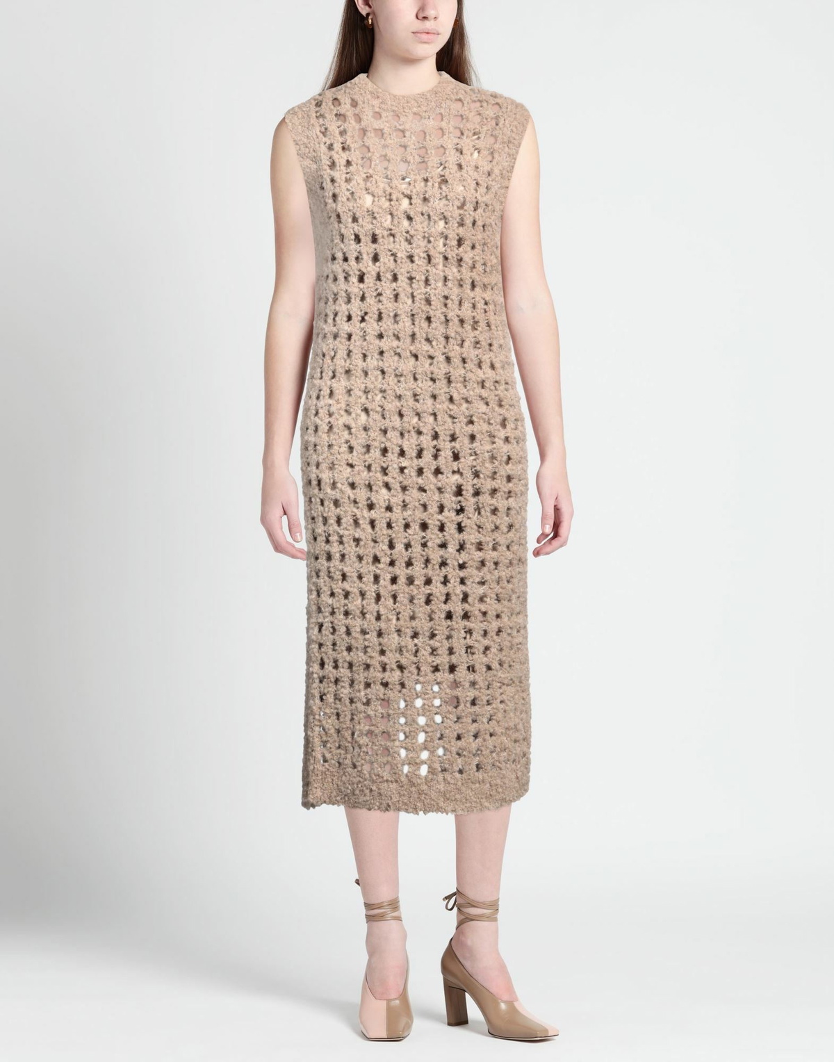 Peserico Womens Midi dress Sand