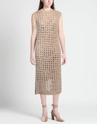 Peserico Womens Midi dress Sand