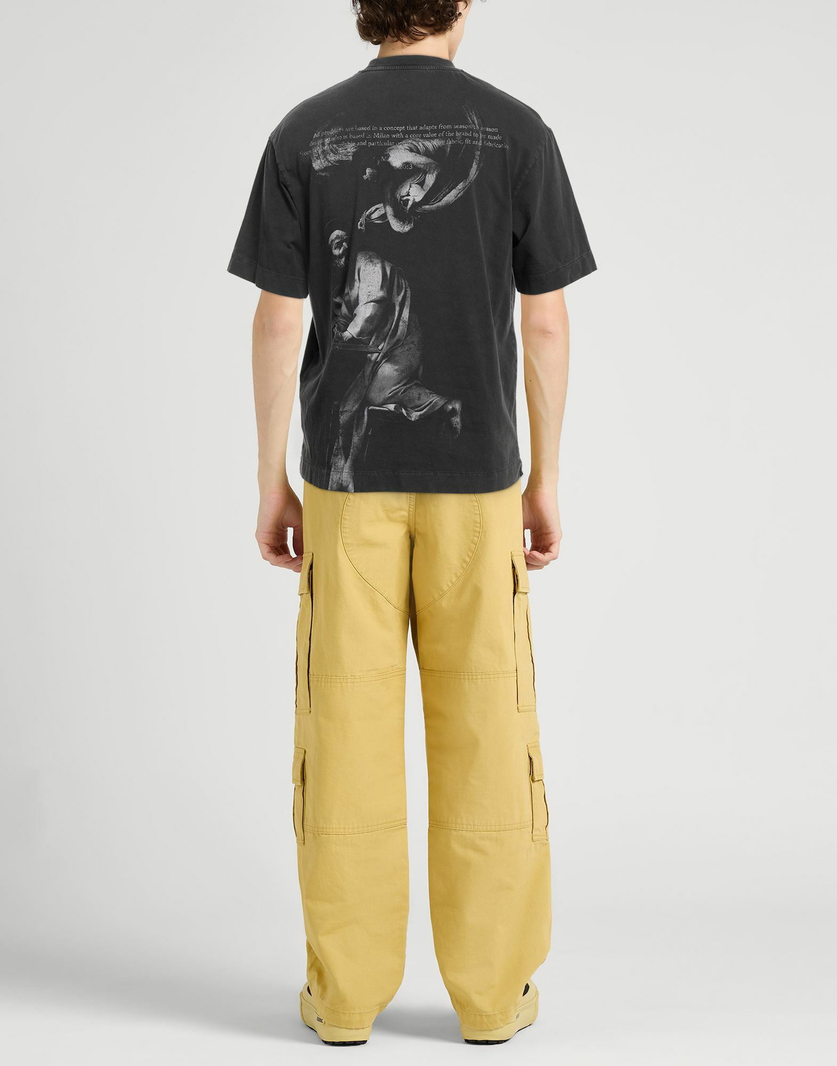 Off-white Mens T-shirt Charcoal