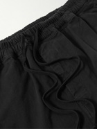 Nili Lotan - Walker Cotton-Blend Twill Drawstring Trousers - Black