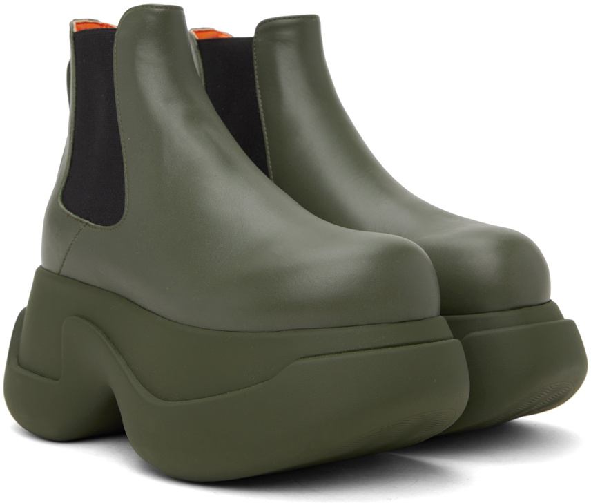 Marni Green Aras 23 Chelsea Boots