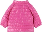 Moncler Enfant Baby Pink Paulas Down Jacket