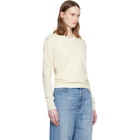 Stella McCartney Off-White Cashmere V-Neck Sweater