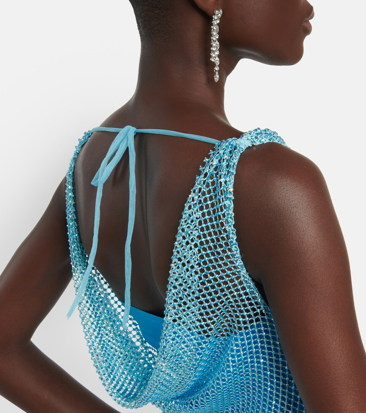 Giuseppe di Morabito Embellished mesh gown