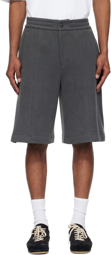 Photo: Solid Homme Gray Drawstring Shorts