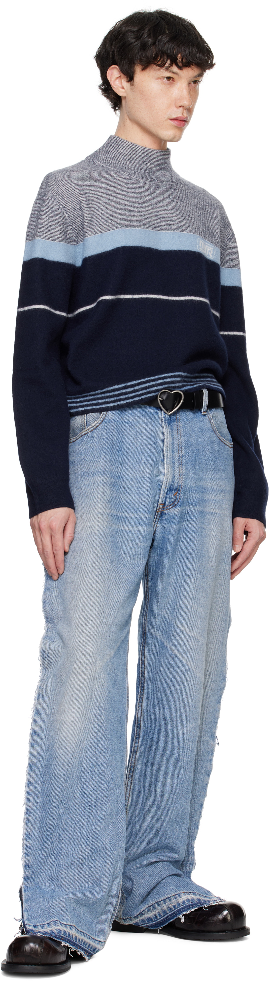 Martine Rose Black Heart Belt