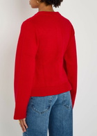 Good American Knitted Cardigan Red