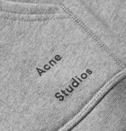 Acne Studios - Frake Slim-Fit Mélange Loopback Cotton-Jersey Zip-Up Hoodie - Men - Gray
