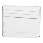 Maison Margiela White and Black Leather Card Holder