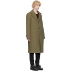 Maison Margiela Green Cotton Twill Trench Coat