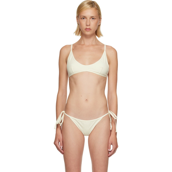 Photo: TOTEME Off-White Scoop Bikini Top