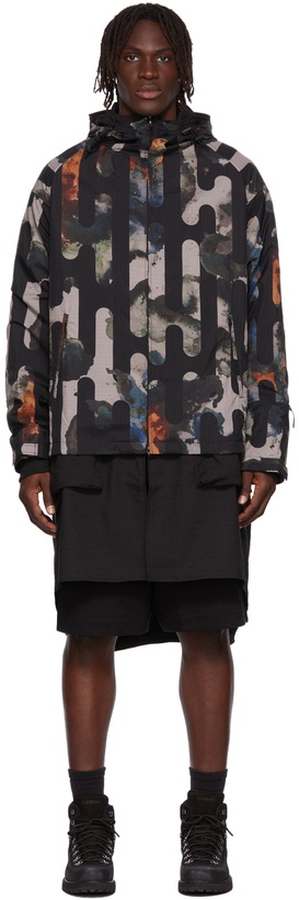 Photo: Y-3 Black Layered Camo Jacket