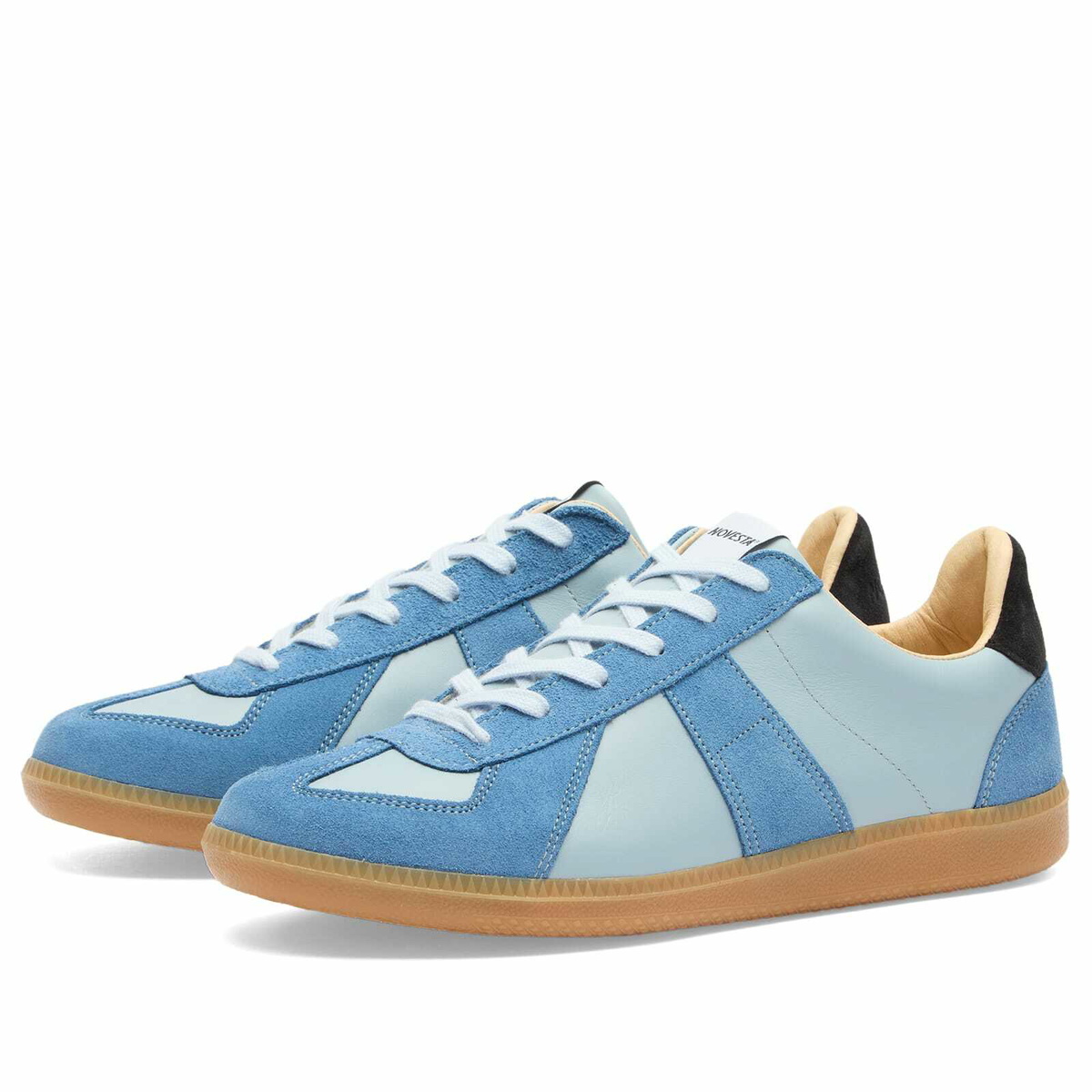 Novesta Men's GAT Leather Sneakers in Blue